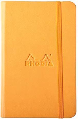 Notizbuch Web Notebook A6 blanko 96 Blatt orange schwarz orange