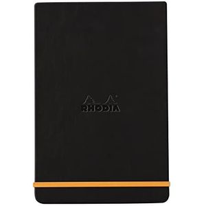 Notizblock Webnotepad A6 9x14cm 96 Blatt 90g liniert schwarz