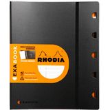 RHODIA 132146C - Exabook Black A4+ Hervulbare Organizer Notebook | Gevoerd | 160 Afneembare pagina's Perf. 4 Gaten - Clairefontaine Papier 80g - Polypro Cover (Plastic) - Rhodiactive