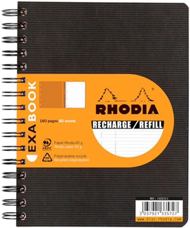 Kollegbuch Exabook Refill A5 80 Blatt liniert mit Rand