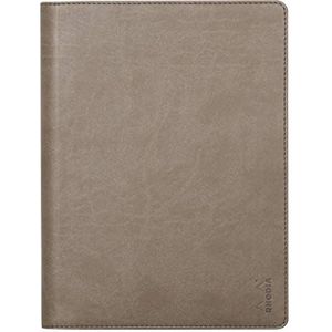RHODIA 216002C – boekje met klembord en documentenhouder nr. 16 taupe – voor notitieblokken of notitieboeken in A5-formaat 17,5 x 23,5 cm (14,8 x 21 cm) – collectie