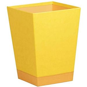 RHODIA 318926C prullenbak, 24 x 24 x 32 cm, gewatteerd, oranje – buiten kunstleer – collectie Home Office Rhodiarama – organisatie voor kantoor en opslag design