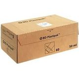 BD Plastipak injectiespuit 50ml 3-delig luer-lock 60 stuks