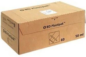 BD Plastipak injectiespuit 50ml 3-delig luer-lock 60 stuks