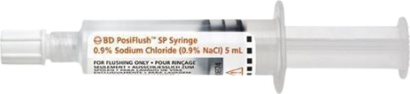 BD PosiFlush spuit 5ml 0,9% NACL 30 stuks