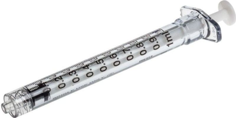 BD Plastipak injectiespuit 1ml 3-delig luer-lock 100 stuks