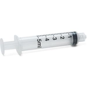 BD Plastipak injectiespuit 5ml 3-delig luer-lock