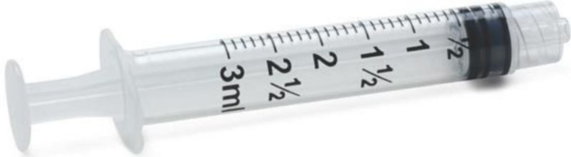 BD Plastipak injectiespuit 3ml 3-delig luer-lock 200 stuks