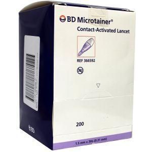 BD Microtainer veiligheidslancetten 30G Paars