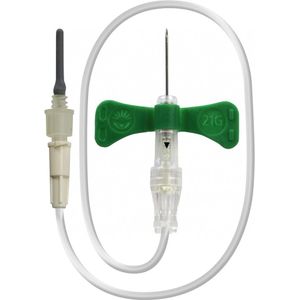 BD Vacutainer Safety Lok bloedafnameset 21G (0,8x19mm) 18cm slang