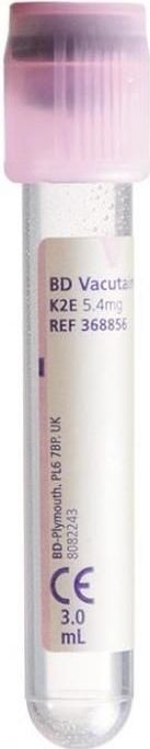BD Vacutainer bloedbuizen K2E (EDTA) 3ml 100 stuks