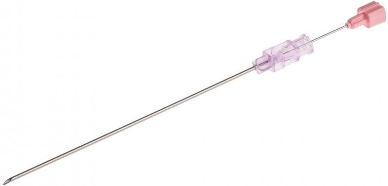BD Yale spinale naalden met Quincke punt 18G roze 1,2x90mm