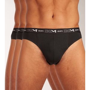 DIM - Katoen Stretch Comfort - Slips - Zwart - 3 Stuks
