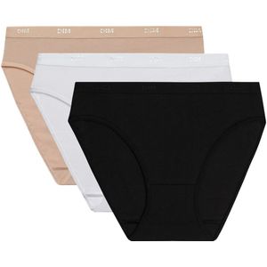 DIM - Slip Pockets Ecodim - Set van 3 - Wit, Huidskleur, Zwart - Katoen