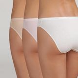 DIM - Pockets Ecodim - Set van 3 Slips - Beige - Katoen