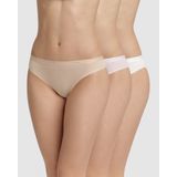 DIM - Pockets Ecodim - Set van 3 Slips - Beige - Katoen