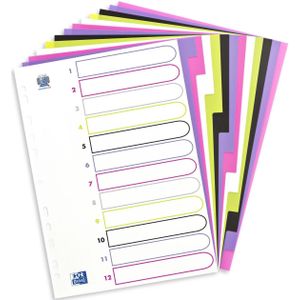 Elba My colour Register, 12 posities, A4, verschillende kleuren