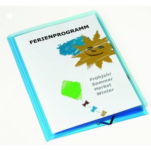 12 x Oxford Eckspannermappe polyvision A4 PP 3 Klappen blau