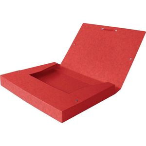 Elba elastobox Oxford Top File+ rug van 4 cm | rood