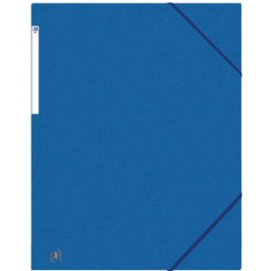 Elastomap Oxford Top File+ A3 3 kleppen 390gr blauw - 10 stuks