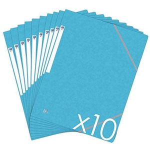 Oxford Top File+ Documentenmap, 3 flapjes, A4, elastisch, 10 stuks