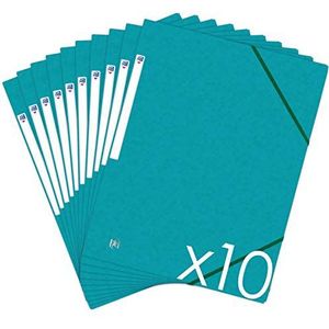 Oxford Top File+ Documentenmap, 3 flapjes, A4, elastisch, 10 stuks