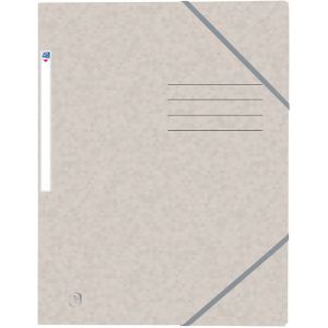 Oxford Top File + 10 stuks A4 elastische mapjes van extra sterk karton, beige