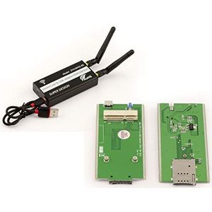 KALEA-INFORMATIQUE MiniPCIe naar USB-adapter voor WWAN LTE-module (mPCIe type USB) met simkaarthouder, compatibel met 3G 4G