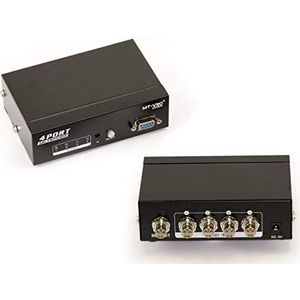 KALEA-INFORMATIQUE © - 4-poorts SDI-switch - 4 BNC SDI-ingangen naar één uitgang - compatibel met SD-SDI/HD-SDI en 3G-SDI 297 MB/s - met AFSTANDSBEDIENING en RS232 COM-poortbediening.