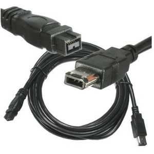 KALEA-INFORMATIQUE FireWire 400 IEEE1394a 6-punts naar FireWire 800 IEEE1394b 9-punts mannelijke adapterkabel