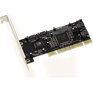 KALEA-INFORMATIQUE 4 onafhankelijke of Raid 0 1 0+1 PCI SATA controllerkaart met SIL3114 Silicon Image Chipset. met High Profile en Low Profile Hoeken