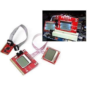Kalea Informatique Multifunctionele tester voor moederborden met lcd-display, interfaces voor laptop en desktop-pc: PCI / Mini PCI / Mini PCIe / LPC