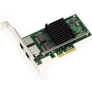 KALEA-INFORMATIQUE Netwerkcontrollerkaart met 2 poorten Gigabit Ethernet via PCIe x4-poort met Intel I350-T2-chipset (NHI350AM4)