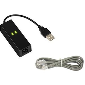 KALEA-INFORMATIQUE 56K Faxmodem USB-adapter met RJ11-aansluiting. CONEXANT chipset