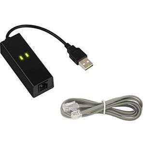 KALEA-INFORMATIQUE Fax-adapter 56K modem naar USB-poort met RJ11-aansluiting. CONEXANT chipset