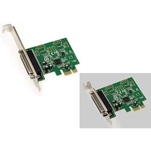 KALEA-INFORMATIQUE PCI Express PCIe Parallel IEEE1284 LPT-controllerkaart met ASIX-chipset. SPP ECP-ondersteuning, beugels met laag en hoog profiel