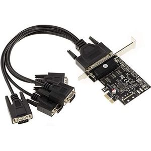KALEA-INFORMATIQUE - PCI Express (PCIE) seriële RS232 4-poorts Octopus-controllerkaart - ASIX MOSCHIP 99100 Chipset - Windows 95, 98SE, Me, NT, 2000, XP, Vista, Seven, 8, 8.1, 10, Linux, Dos.