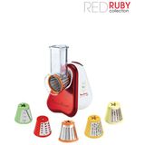 Moulinex - Fresh Express DJ756G - Snij- en Raspapparaat - Rood - 150W - 5-in-1