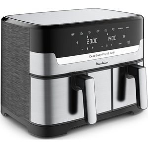 Moulinex Dual Easy Fry & Grill 8.3L Stainless Steel EZ905D20 Airfryer