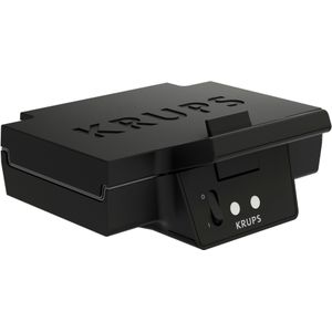 Krups FDK Iconic Sandwichmaker, 850 W, keramische antiaanbakplaten, iconisch design, verticale opslag, gebruiksvriendelijk, zwart, FDK461