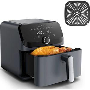 Moulinex - Easy Fry Mega - Airfryer - Grijs - Extra Grote Bakcapaciteit