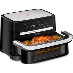 Tefal Easy Fry XXL heteluchtfriteuse, Extra grote capaciteit 5,6 L / 1,6 KG, Energiebesparend, Stijlvol design met RVS behuizing, snel koken, krokante resultaten, gezond koken, EY701D