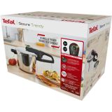 Tefal - Secure 5 Trendy - Snelkookpan - Zilver - RVS - 8L