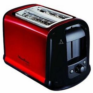 Moulinex Subitor broodrooster 2 snede(n) Zwart, Rood 850 W