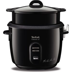 Tefal Rijstkoker classic zwart 10 kops + stoommand RK1038