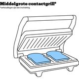Tefal Snack Collection SW854D - Contactgrill - Tosti ijzer - Anti-aanbaklaag - 4 verschillende platen - RVS