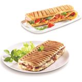 Tefal Croc Time SM193D - Tosti ijzer - Anti-aanbaklaag - 700 W - RVS