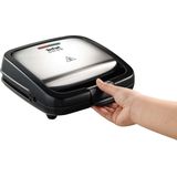 Tefal Croc Time SM193D - Tosti ijzer - Anti-aanbaklaag - 700 W - RVS