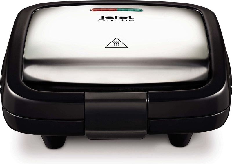 Tefal Croc Time SM193D - Tosti ijzer - Anti-aanbaklaag - 700 W - RVS