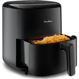 Moulinex Easy Fry Max 5 l luchtfriteuse voor koken in korte tijd, energiebesparing tot 70%, intuïtief bedieningspaneel, 10 automatische programma's, tot 6 personen, recept